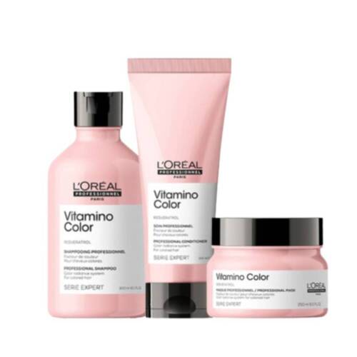 PACK LOREAL VITAMINO COLOR - SHAMPOO / ACONDICIONADOR / MASCARILLA